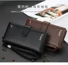 2020 Long Men Wallets Free Name Engraving Male Card Holder Fashion Purse Zipper For Carteria