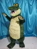 Déguisement de mascotte de crocodile d'image réelle déguisement pour la personnalisation de support de fête de carnaval d'halloween