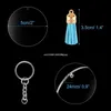 Keychains 200 Pcs Acrylic Keychain Blanks Kit For DIY Projects Crafts With Key Rings Jump Round Clear Discs Circles Tassel Dropshi302L