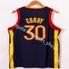 Schnelle Lieferung Herren Basketball Stephen 30 Curry-Trikots Weiß Blau James 33 Wiseman Jersey Gelbe Black Shirts Shorts