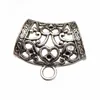 DIY SCARF SMYCKEL BAILS NACKLACES PENDANTER KONTACER DIY COMPONENTS Vintage Silver Curve Hollow Geometry Round Big Hole Alloy Wint6219308