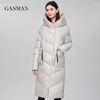 Gasman Fashion Marque Down Parka's Hiver Jacket Woming Manteau long épais épais de femme de chône plus grande taille 206 210918