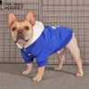 Hoopet Winter Pet Coat Dog Cat Hoodie Kläder Kläder Bulldog Schnauzer Corgi Varm Jacka Liten 210804