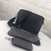 Triple maschile Pochette Trio 3PCS BASSO DI MESSAGGIO BASSA CROCCO MULTISCHIO CROVE GENUNA CLUTTO CLUNCI