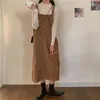 Boyutu Sonbahar Kızlar Boho Parti Kadın Vintage Elbise Kolsuz Sundress Kadın Elbiseler Uzun Robe Vestido 210417