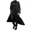 Trench da uomo Cappotto Giacca da uomo Cappotto da uomo Casual Slim Fit Frangivento Plus Size Solid Long Fashion Winter Homme