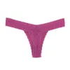 10 st / packa Sexiga spets Bomull Kvinnor G-String Thong Plus Size Panties Underkläder Kvinnor Modis Underbyxor Ladies Tangas Underkläder 4xl 210730