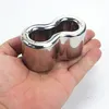9 Sizes Cockrings 8 Shape Scrotum Pendant Stainless Steel Penis Bondage Ring Chastity Cage Devices Ball Stetchers Restraint Kit Cock Rings for Men BB73