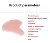 2021 Pink Crystal Heart Shaped Jade Massager Stones V Face Chinese Acupuncture Pressure Treatment FACIAL MASSAGETOOL Gua Sha board