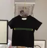 티셔츠 아기 소년 소녀 편지 인쇄 아동 의류 여름 Tshirt 패션 디자이너 아동상의