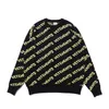 Sweatshirts för män Kvinnor Högkvalitativa Jacquard Print Devetements Hoodie Tjockt tyg Stora Hoodies