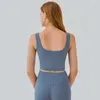 Wide Shoulder Strap U Back Women Camis Tank Tops Sports Vest High Elastic Running Fitness Yoga Bra Workout Gym Clothes Underwear