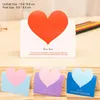 Greeting Cards 10pcs/bag LOVE Heart Shape Card Wedding Invitations Romantic Thank You Valentines Day Gift Wish