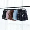 Loose Boho Floral Casual Women Chiffon Shorts Polka Dot Summer Holiday Plus Size M30270 210714