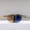 HL001 Sonnenbrille Metallrahmen Ultradünne Linse Mode Lässiger Stil Partybrille Seitenschutz für Augenwinkel UV400 Pers324x