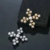Pins Brooches Baiduqiandu Arrival Simulated Pearl Cross Brooch For Women Dress Apparel Jewelry Accessories Seau22