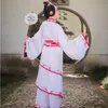 Hanfu femmes fée vêtements de scène de danse classique robe élégante chinoise en soie de coton antique vêtements en porcelaine bleue et blanche