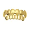 الذهب grillz الذئب الأسنان المشاوي مجموعة عالية الجودة رجل الهيب هوب المجوهرات