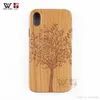 Scratch Resistant Telefon Fodral för iPhone 6 7 8 Plus 11 12 Pro XS XR X Max Fashion Luxury Wooden Bamboo Custom Pattern Back Cover Shell