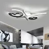 Plafoniere moderne in alluminio a forma di onda Lampada a LED per soggiorno Camera da letto Apparecchio Plafonnier ZM1119