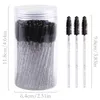 Makeup Brushes 100Pcs Disposable Eyelash Brush Crystal Mascara Wands Makeups Applicators Diamond Handle Spoolie Cosmetic Eyebrow Tools