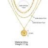 Collier ras du cou couleur or pour femmes, 3 couches, pièce de monnaie, chaîne papillon, pendentifs en velours, bijoux à la mode