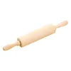 Makaron Drewniany Walcówka Kremówka Ciasto Pizza Gładki Non Stick Rolling Pin Piekarnia Kluczowa Skóra Deegroller Kuchnia Gadżet DG50RP 211008