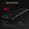 Havit Mechanical Keyboard Low Profile 104 Keys Blue Kailh Switch Gaming Tangentbord för surfplatta Desktop Wired USB English