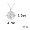 24 Pcs Lot Selling 2 8 cm Diameter Time Turner Necklace Movie Jewelry Rotating Hourglass Pendant Bulk Whole 220228246N