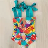 Swimsuit cute swimwear mulheres curva oco para fora terno de banho de volta cruzeiro Monokini nadar 210630