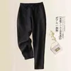 ShiMai Female Spring Plus Size Clothing Ankle Woman Trousers S-5xl Ladies Casual Streetwear Oversize Cotton Line Pant 211115
