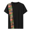 T-shirts T-shirts Par Kläder Sommar T-shirt Kvinnor Afrikanskt tryck Etnisk T-tröja O-Neck Kortärmad Casual Tee Toppar för män Camiseta 2021