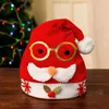 Noël strabisme vieil homme Santa chapeaux Elk lunettes vieil homme chapeau de noël enfants adulte style fête décoration robe