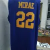 Nikivip images réelles Anfernee Hardaway Butch McRae 22 Western University Blue Basketball Jersey avec Blue Chips Patch Personnalisé N'importe quel nom N'importe quel numéro