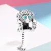 Passar Pandora Armband 20st Silver Charms Bead Elk Monkey Bald Eagle Koala Dangle Charm Pärlor för Wholesale Diy European Sterling Halsbandsmycken