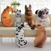 Crianças Dormindo Back Brinquedo CushionSuffed Almofada Creative 3D Vivid Impresso Full Body Cães Forma Bonito Mordern Office Hug Copial Almofada 210728