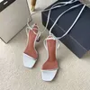 High Heel Sandals Women Narrow Band Crystal Embellished Ankle Cross Tied Rome Sandalias Summer Sexy Party Dress Shoes