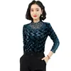 Fashion Shirts Long Sleeves Vintage Women's Winter Autumn Blouse Patchwork Lace Women Tops And Blouses Blusas 1569 50 210415