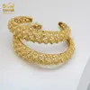 Anid Bangles Set dla Kobiet Plated Bransoletki 24K Pozłacane Biżuteria Urok Afryki Dubaj Pure Damskie Turecki Indyjski Wedding Cuff Q0717