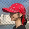 Kvinnor bomullshuvud halsduk visir hatt med bred brim solhat sommar strand UV skydd sol hattar kvinnlig casual tryckta blomma cap cykla kepsar