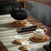 Tapetes almofadas de rattan copo titular de porcelana almofada natural palha tecida bebida isolamento de calor esteira antiderrapante tabela tabela placemat