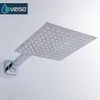 EVERSO 12/10/8inch Rainfall Shower Head Stainless Steel Ultra-thin Shower Heads Chrome Finish Round & Square Rain Shower Head 210724