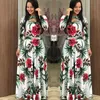 Çiçek Baskı Kış DrVrwoman Rahat Bohemia Uzun Kollu Elbiseler Kadınlar için Zarif Artı Boyutu Maxi Vestidos Sonbahar DR2021 X0529