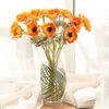 6PCS Artificial Anemones Flowers Real Touch Poppy Branches for Wedding Home Decoration Fake Flower Fall Decorations 210624