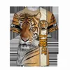2021 Summer Men T-shirt Premium Tiger Skin 3d Printed T-shirt Harajuku Casual Krótki Rękaw Koszulki Unisex Topy QDL014 Y220214