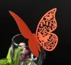 Party Decoration Laser Cut Place Cards met Butterfly Paper Snijnaam Kaart voor Bruiloft Decoraties RH1002