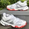 Men Women Casual Sports Shoes fashion Track 3 Sneaker Beige Recycled Mesh Nylon sneakers Top Designer Couples platform runners trainers shoe with box size 35-45
