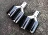 2 PCS Bilkolfiberavgaser Twin End Pipes för BMW 92mm Outlet M Performance Dual Tips4680031