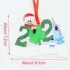 2021 Ornamento de Quarentena de Natal Personalizado Survivor Family 1-8 Mask Snowman Xmas Presentes para Decoração de Casa 80 estilos