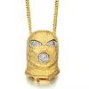 Boucles d'oreilles Collier Hip Hop Iced Out Goon / Pendentifs Lab CZ Crystal Watch Combo Set